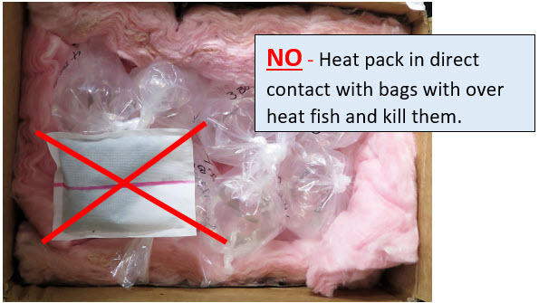 Do not use heat pack this way