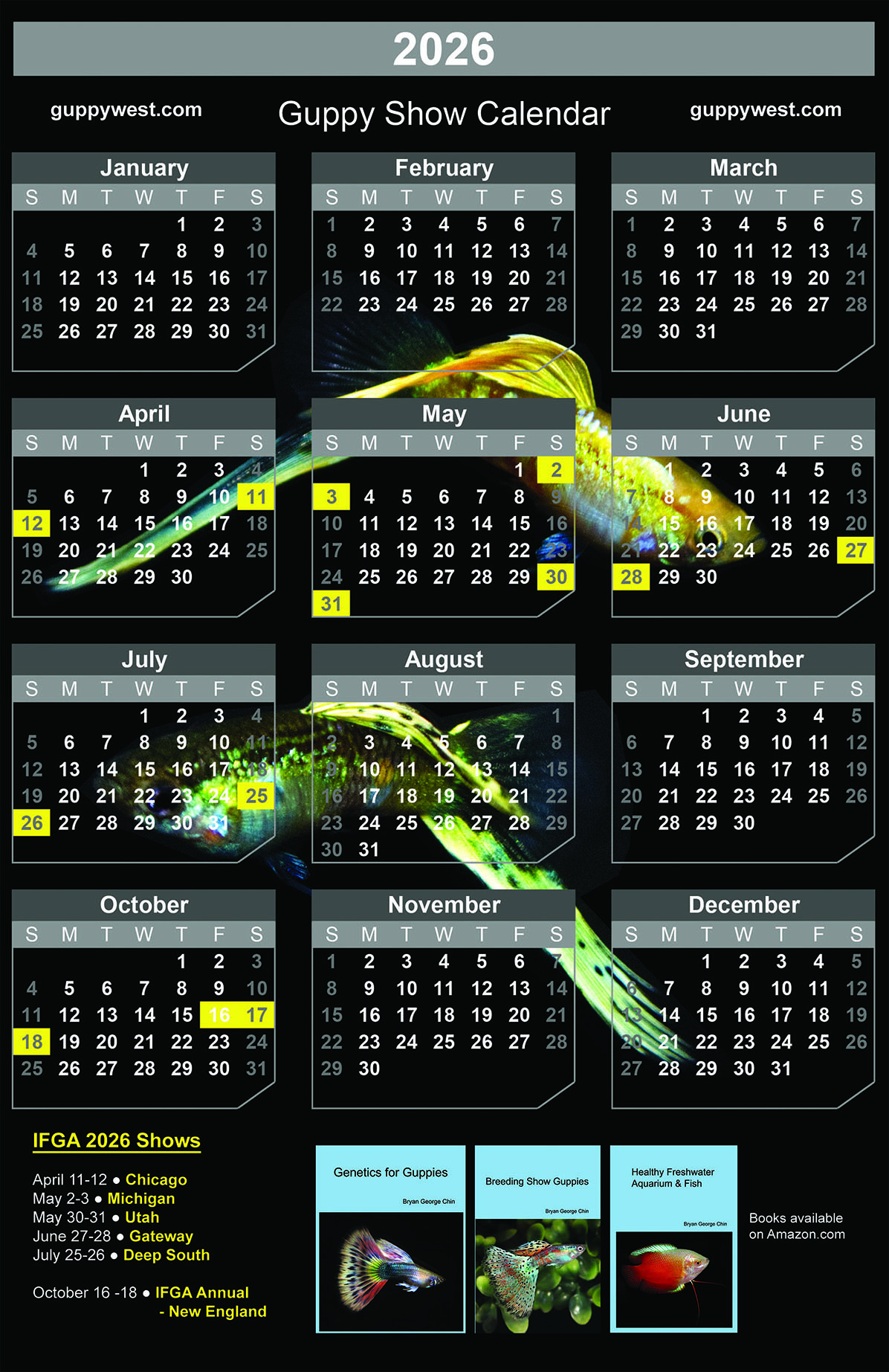 IFGA 2026 Show Calendar